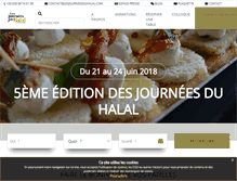 Tablet Screenshot of lesjourneesduhalal.com